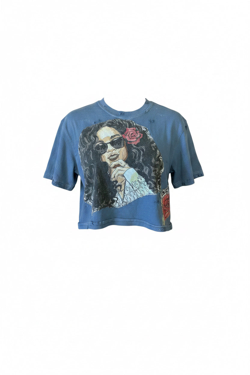 HER Distressed Tee